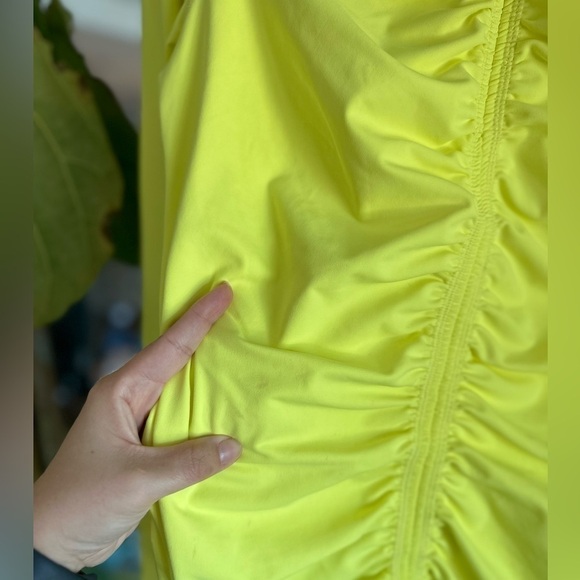 Free people movement neon yellow zip up jacket large - Picture 2 of 2